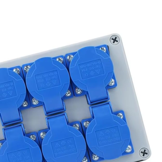 Outdoor Power Distributors - 6 Pin Wall Distributor IP54 Construction