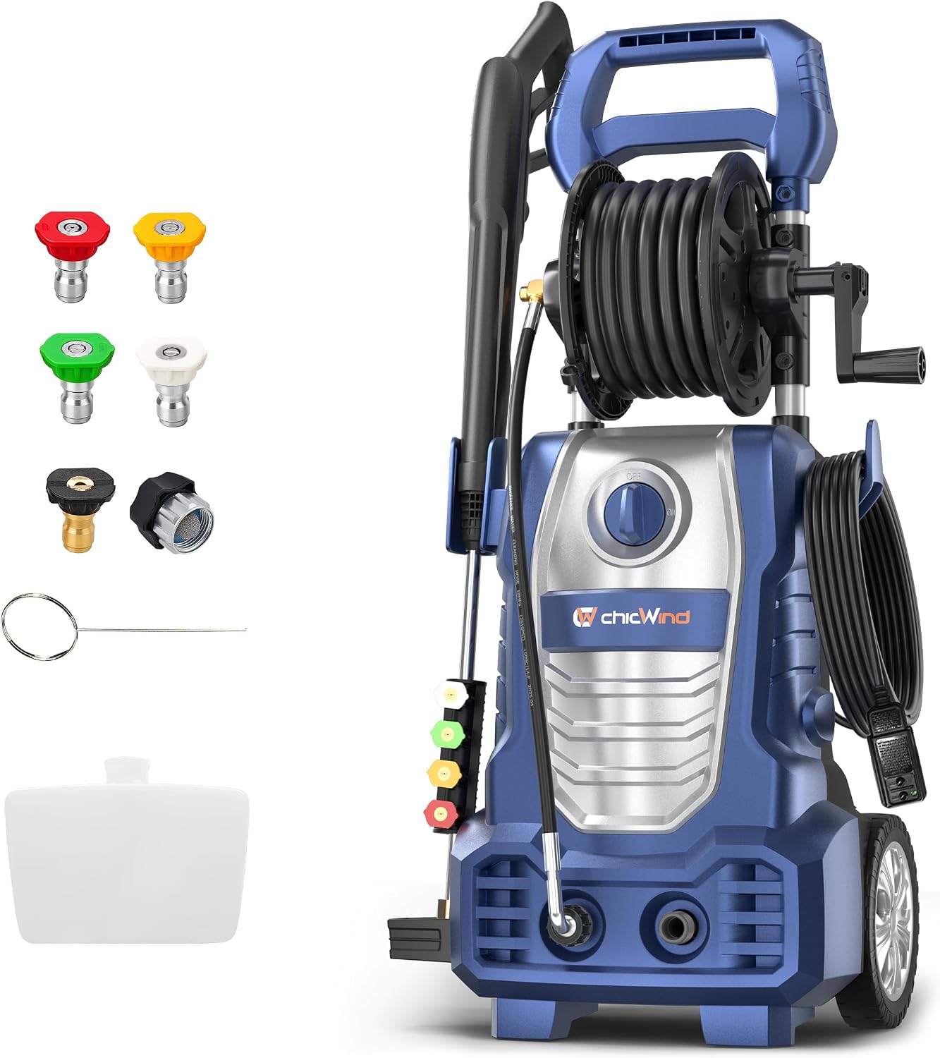 Outdoor Power Reel - 2070 PSI Electric Pressure Washer, 1.67