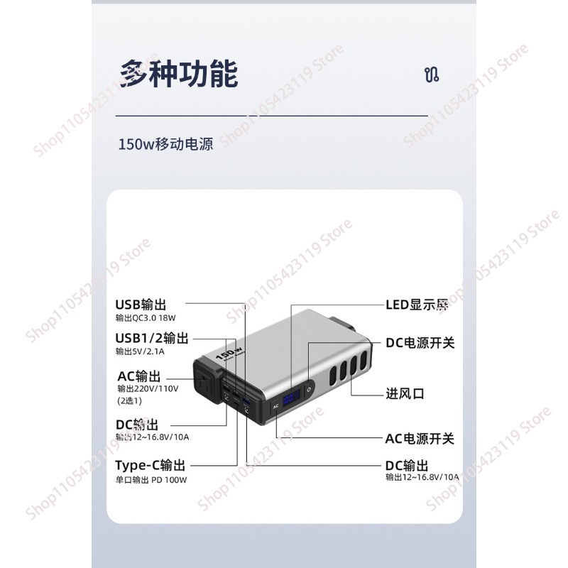 150W, 32000MAh Outdoor Generat - đánh giá và giá Outdoor Power Bank With Ac Outlet