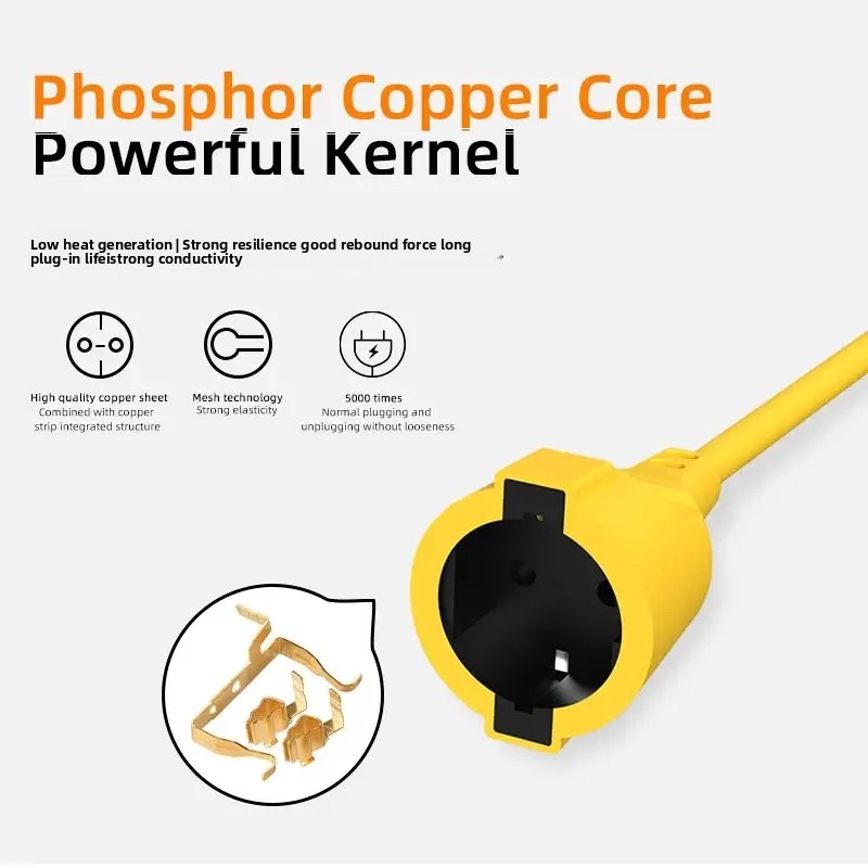 16A EU Schuko Power Strip 4KW  - đánh giá và giá Outdoor Power Extension