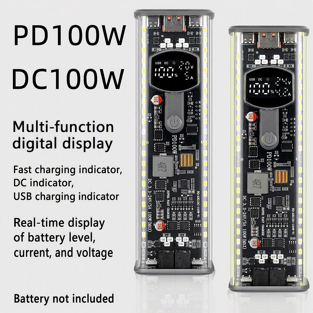 PD 100W Transparent Power Bank - đánh giá và giá Outdoor Power Kit