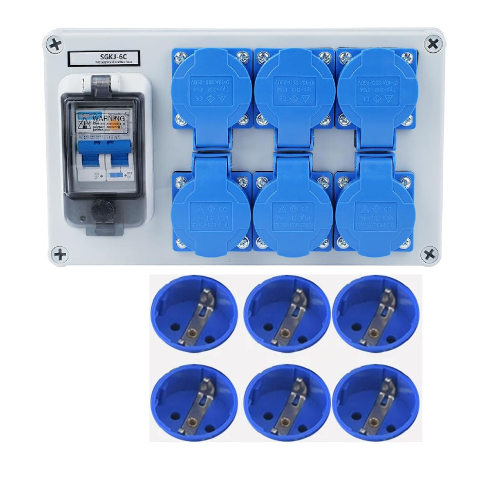 6 Pin Wall Distributor IP54 Co - đánh giá và giá Outdoor Power Distributors