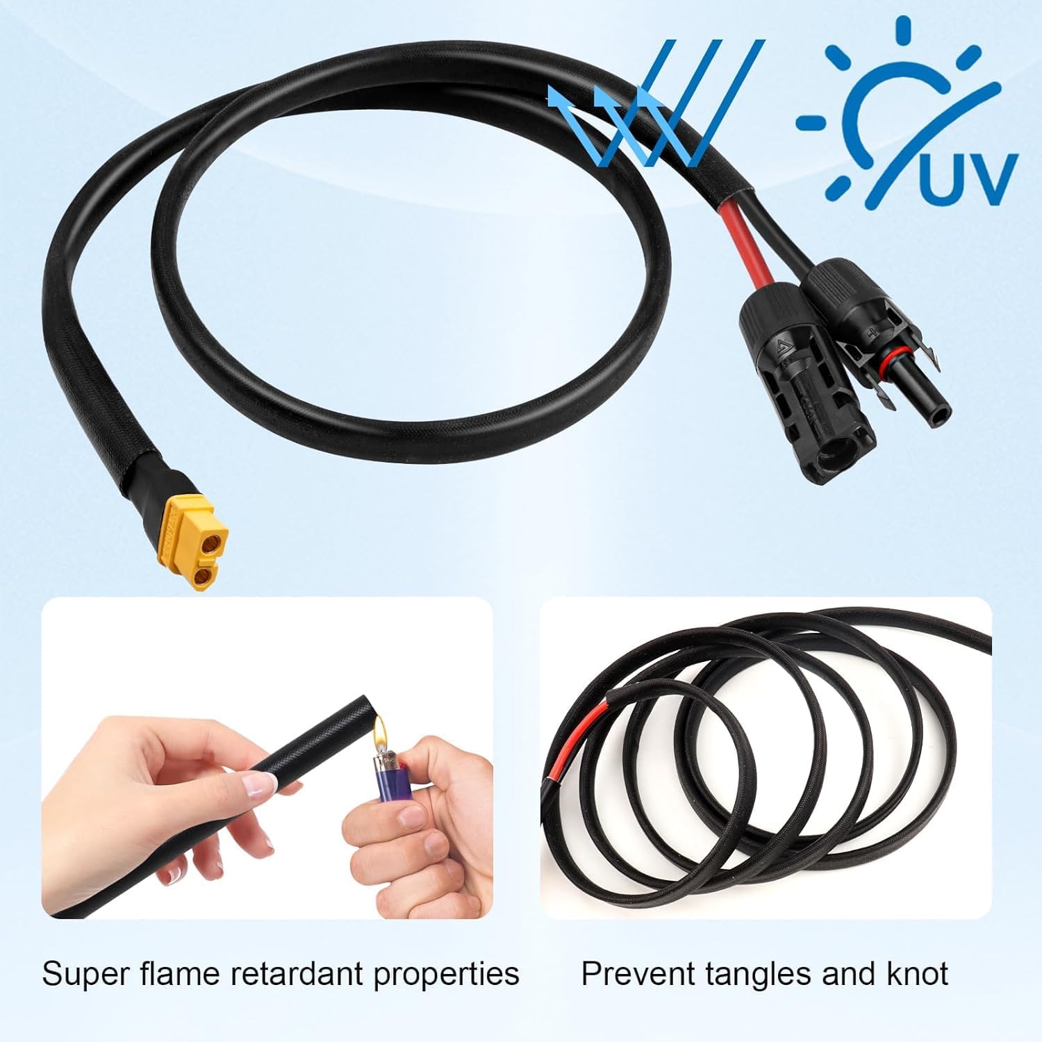 Solar Connector to XT60 Cable  - đánh giá và giá Outdoor Power Extension