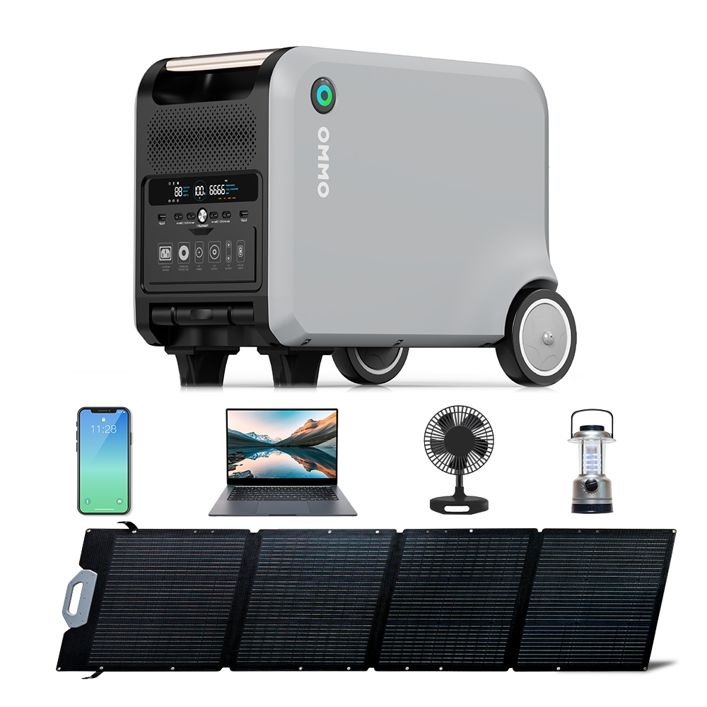 OMMO OM-PV200Z High Efficiency - đánh giá và giá Outdoor Power Kit