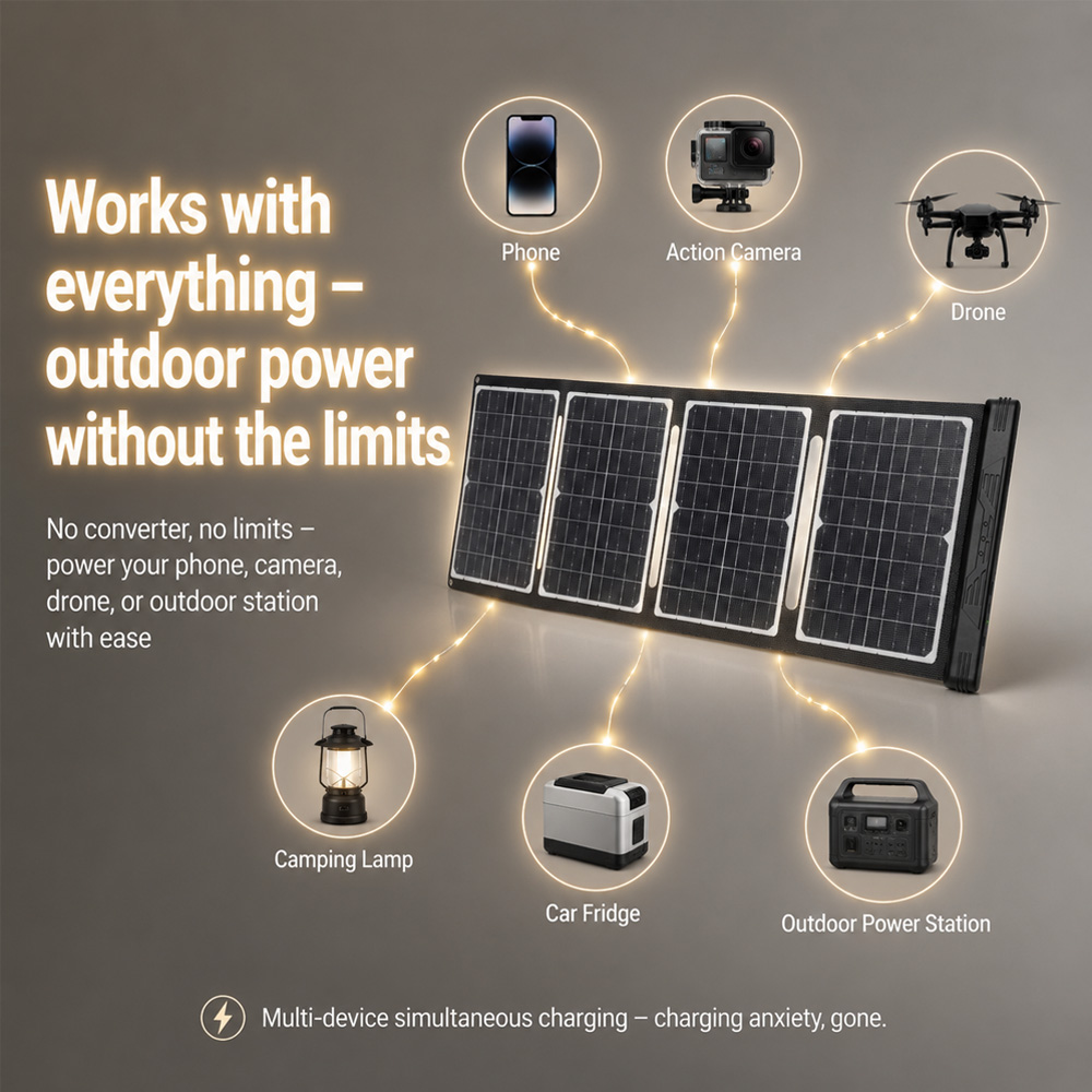 40W 18V Foldable Solar Panel w - đánh giá và giá Outdoor Power Lead