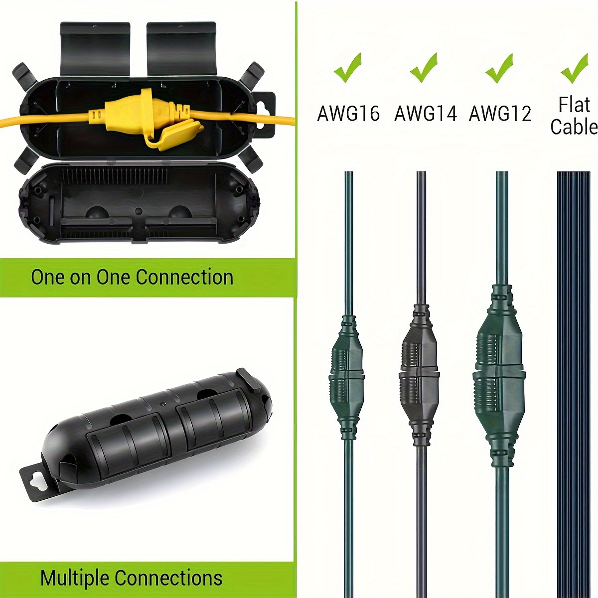 Extension Cord Plug Connection - đánh giá và giá Outdoor Power Extension