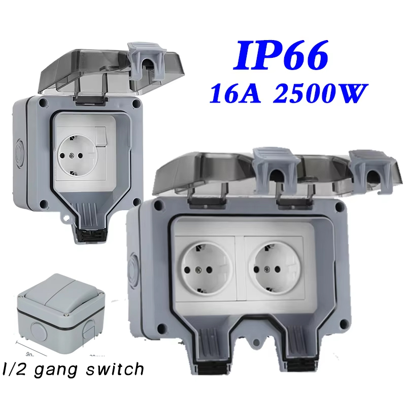 EU KR Outdoor Wall Waterproof  - đánh giá và giá Outdoor Power Outlet Weatherproof