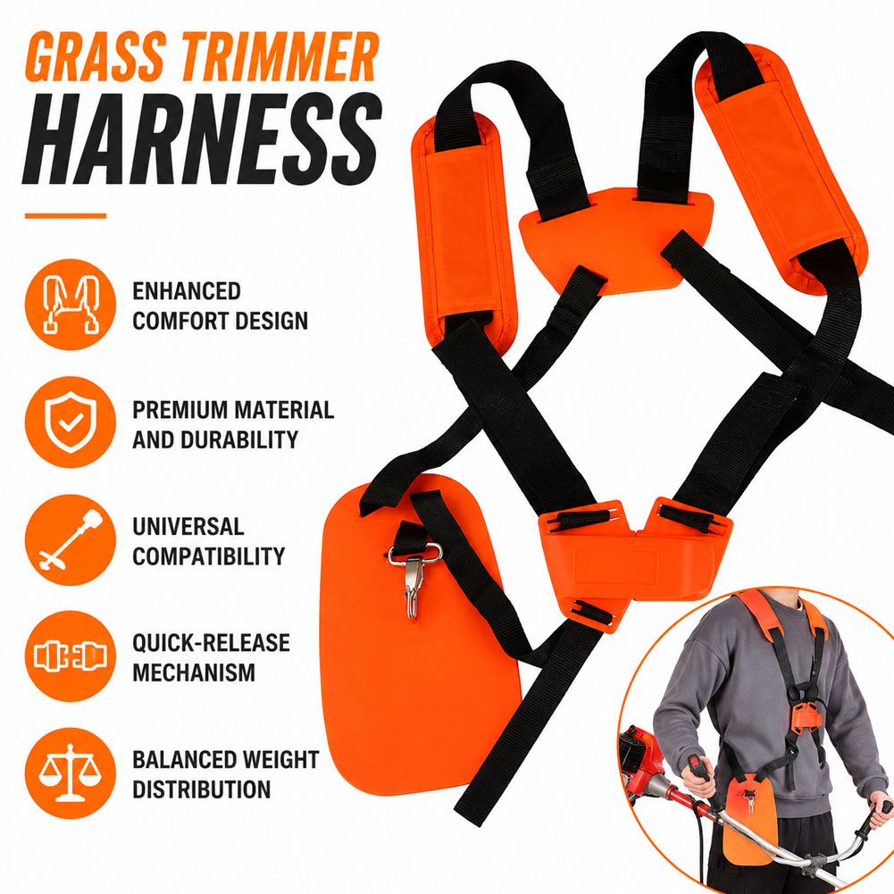 Double Shoulder Strap Lawn Mow - đánh giá và giá Brush Cutter Strap