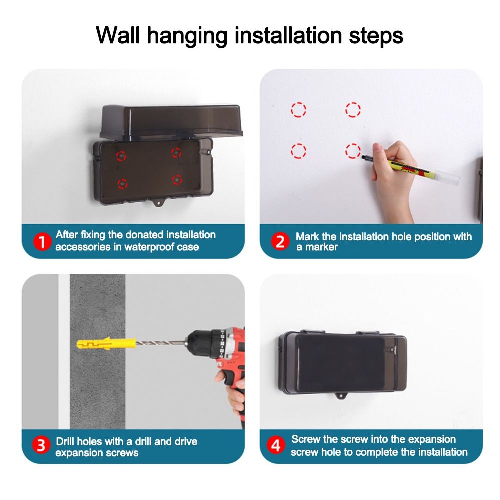 Portable Plastic Plug Box Anti - đánh giá và giá Outdoor Power Strip Weatherproof