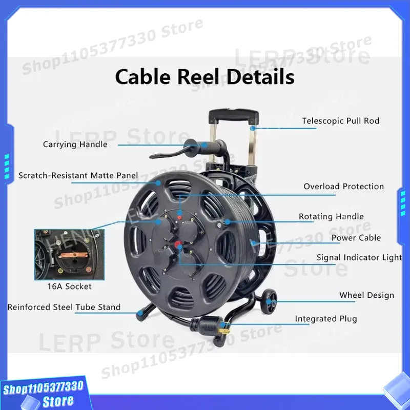 25m Heavy Duty Extension Cable - đánh giá và giá Outdoor Power Reel