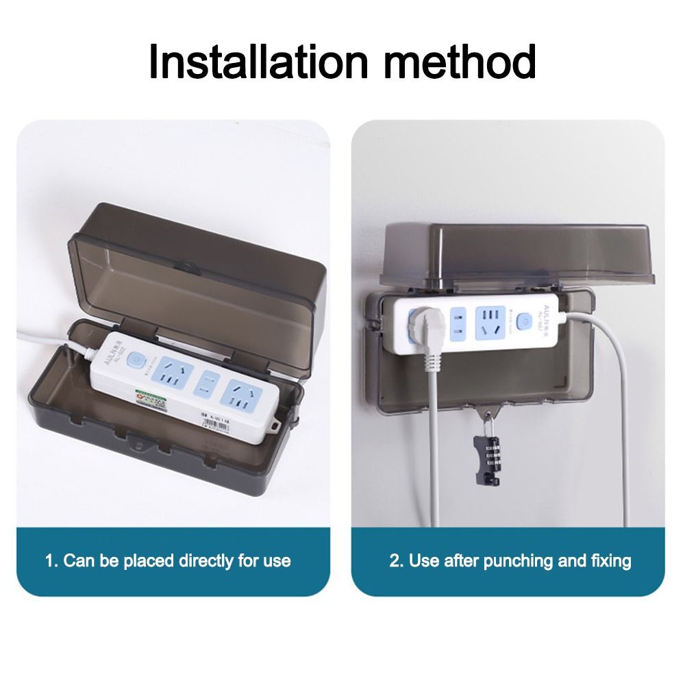 Portable Plastic Plug Box Anti - đánh giá và giá Outdoor Power Strip Weatherproof