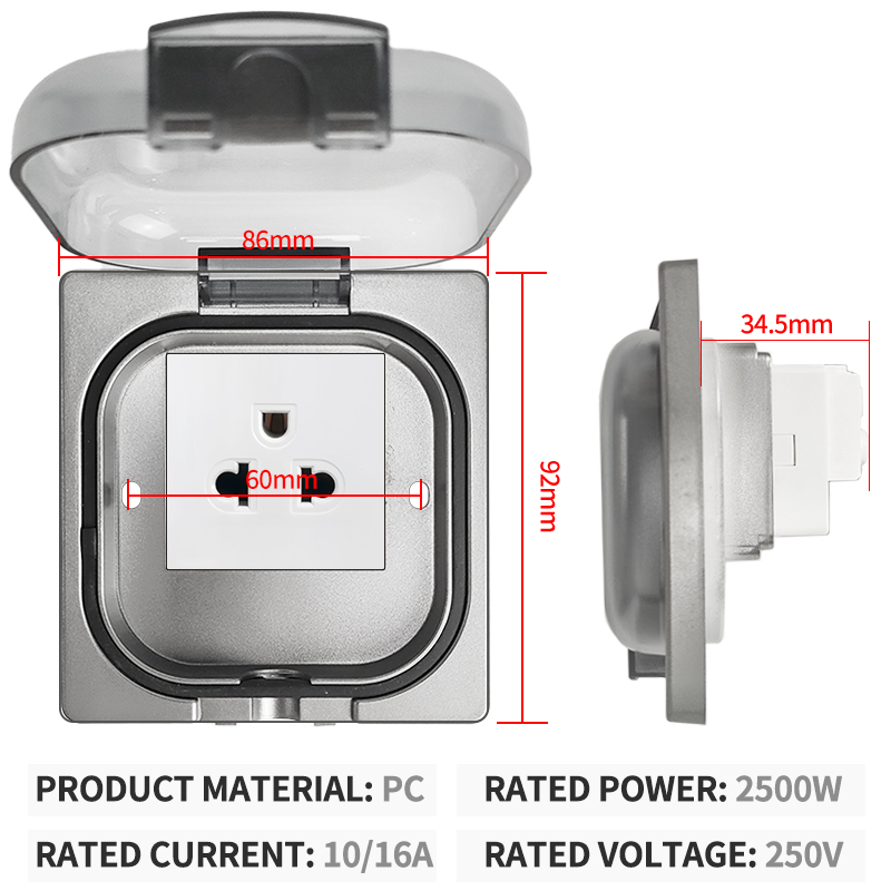 IP65 Waterproof Outdoor Socket - đánh giá và giá Outdoor Power Outlet Weatherproof