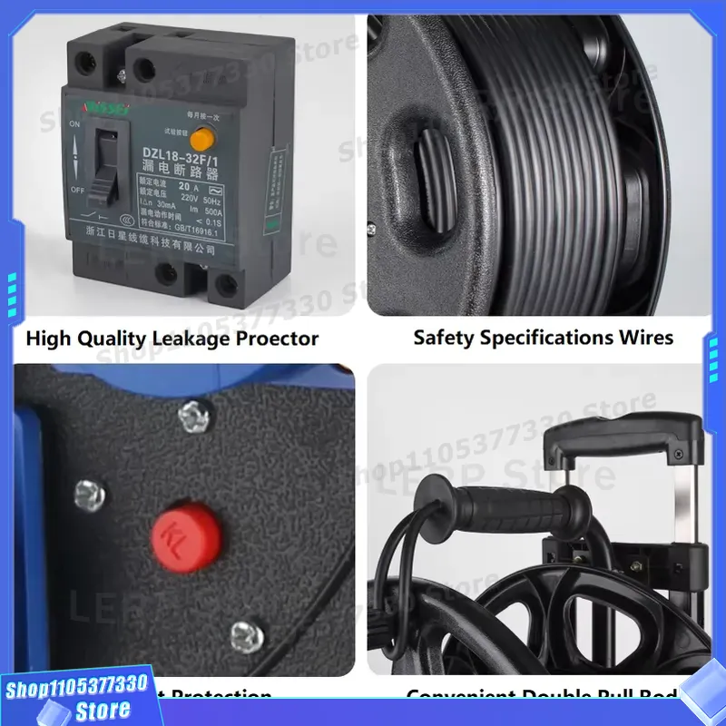 50m Heavy Duty Extension Lead  - đánh giá và giá Outdoor Power Reel